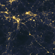 The cosmic web model of the universe.